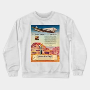 The Lindbergh Line USA Vintage Poster 1935 Crewneck Sweatshirt